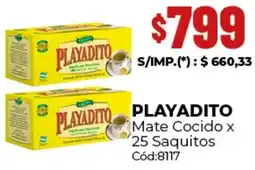 Diarco Playadito mate cocido oferta