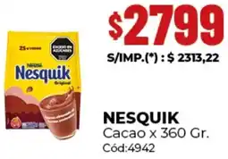 Diarco Nestlé nesquik cacao oferta