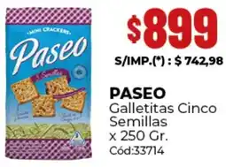 Diarco Paseo galletitas cinco semillas oferta