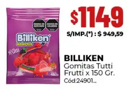 Diarco Billiken gomitas tutti frutti oferta