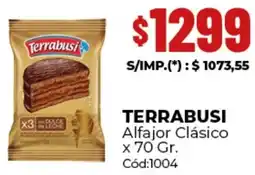 Diarco Terrabusi alfajor clásico oferta