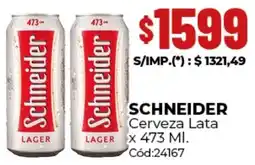Diarco Schneider cerveza lata oferta