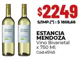 Diarco Estancia mendoza vino bivarietal oferta