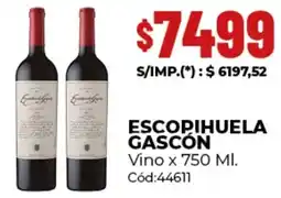 Diarco Escopihuela gascón vino oferta