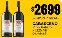 Diarco Cabarceno vino patero oferta