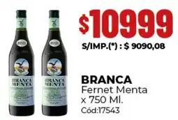 Diarco Branca fernet menta oferta