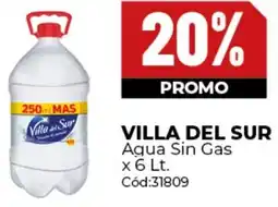 Diarco Villa del sur aqua sin gas oferta