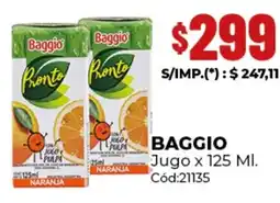 Diarco Baggio jugo oferta