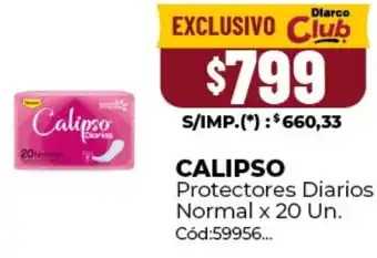 Diarco Calipso protectores diarios normal oferta
