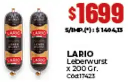 Diarco Lario leberwurst x oferta