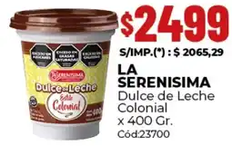Diarco La serenisima dulce de leche colonial oferta