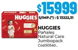 Diarco Huggies pañales natural care jumbopack oferta