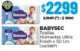 Diarco Babysec toallas húmedas ultra fresh oferta