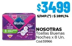 Diarco Nosotras toallas buenas noches oferta