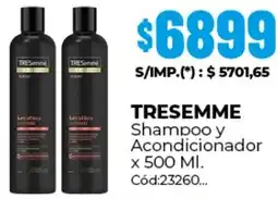 Diarco Tresemme shampoo y acondicionador oferta