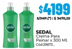 Diarco Sedal crema para peinar oferta