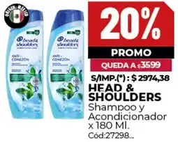 Diarco Head & shoulders shampoo y acondicionador oferta