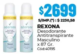 Diarco Rexona desodorante antitranspirante masculino oferta