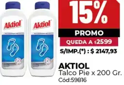 Diarco Aktiol talco pie oferta