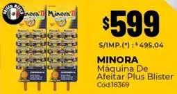 Diarco Minora máquina de afeitar plus blister oferta