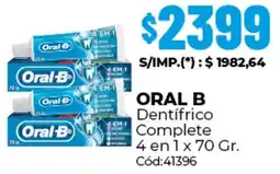 Diarco Oral-B dentifrico complete oferta