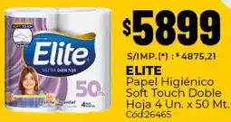 Diarco Elite papel higiénico soft touch doble hoja oferta