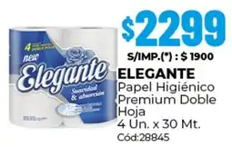 Diarco Elegante papel higiénico premium doble hoja oferta