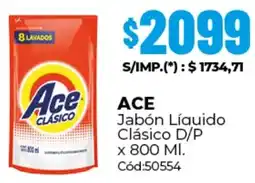Diarco Ace jabón líquido clásico d/p oferta