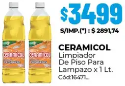 Diarco Ceramicol limpiador de piso para lampazo x 1 lt. oferta