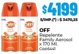 Diarco Off repelente family aerosol oferta