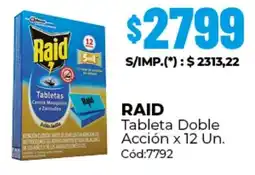 Diarco Raid tableta doble acción oferta