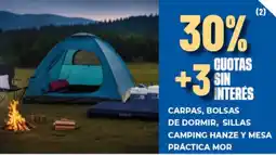 Diarco Carpas, bolsas de dormir, sillas camping hanze y mesa práctica mor oferta