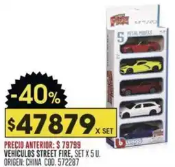 Coto Vehiculos street fire oferta