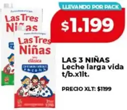 Supermayorista Vital Las 3 niñas leche larga vida t/b oferta