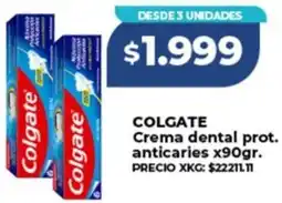 Supermayorista Vital Colgate crema dental prot. anticaries oferta
