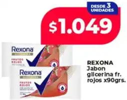 Supermayorista Vital Rexona jabon glicerina fr. rojos oferta