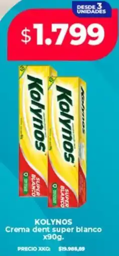 Supermayorista Vital Kolynos crema dent super blanco oferta