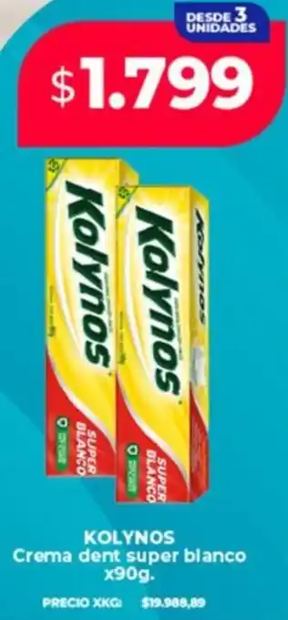 Supermayorista Vital Kolynos crema dent super blanco oferta