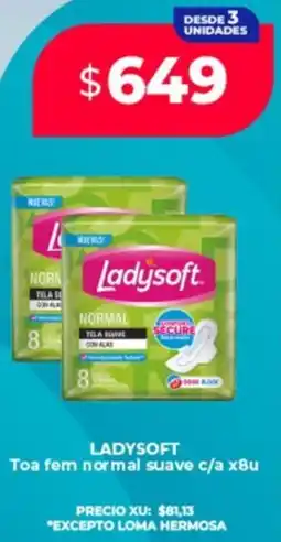 Supermayorista Vital Ladysoft toa fem normal suave c/a oferta