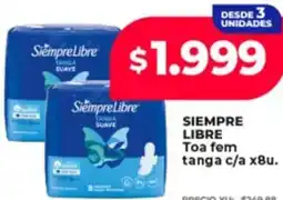 Supermayorista Vital Siempre libre toa fem tanga c/a oferta