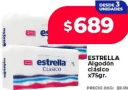 Supermayorista Vital Estrella algodón clásico oferta