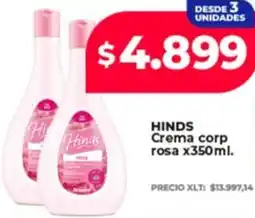 Supermayorista Vital Hinds crema corp rosa oferta