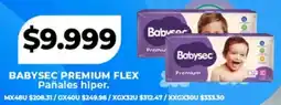 Supermayorista Vital Babysec premium flex pañales hiper oferta