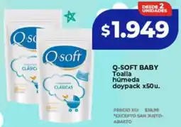 Supermayorista Vital Q-soft baby toalla húmeda doypack oferta