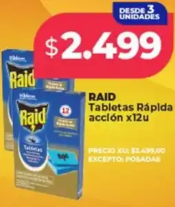 Supermayorista Vital Raid tabletas rápida acción oferta