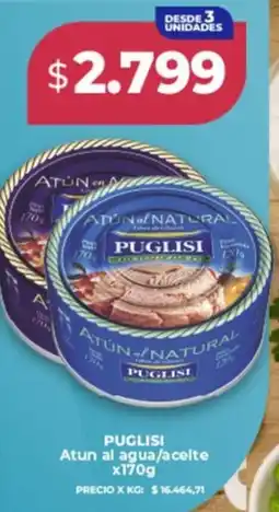 Supermayorista Vital Puglisi atun al agua/acelte oferta