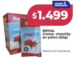 Supermayorista Vital Royal crema chantilly en polvo oferta