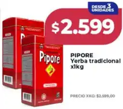 Supermayorista Vital Pipore yerba tradicional oferta
