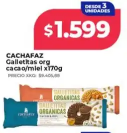 Supermayorista Vital Cachafaz galletitas org cacao/miel oferta