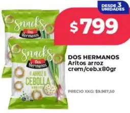Supermayorista Vital Dos hermanos aritos arroz crem/ceb. oferta